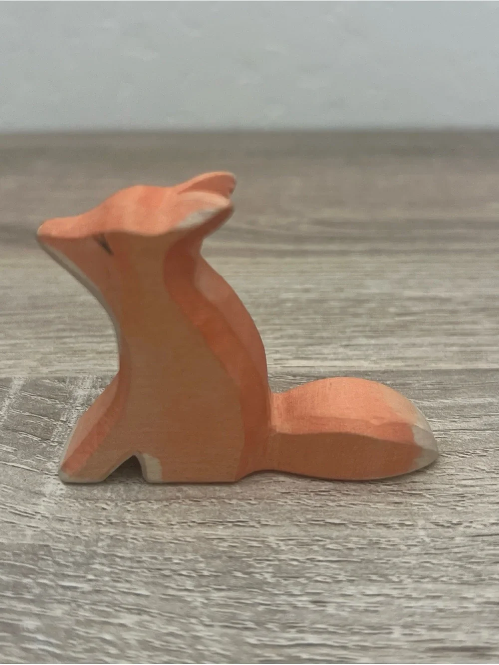 Set of 5 German Ostheimer Wooden Toy Woodland Animals Skunk Raccoon Deer Fox Cat